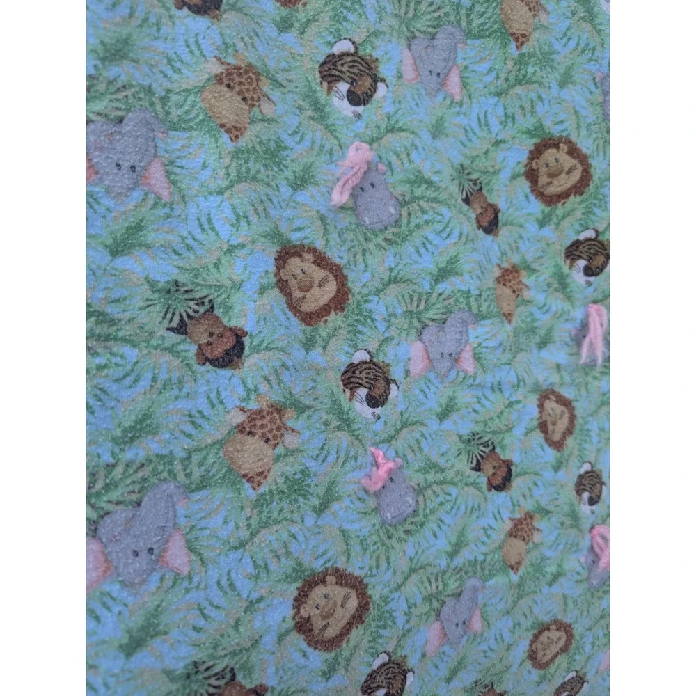 Vintage Homemade Hand Made Nursery Quilted Crib Blanket Bedspread Large